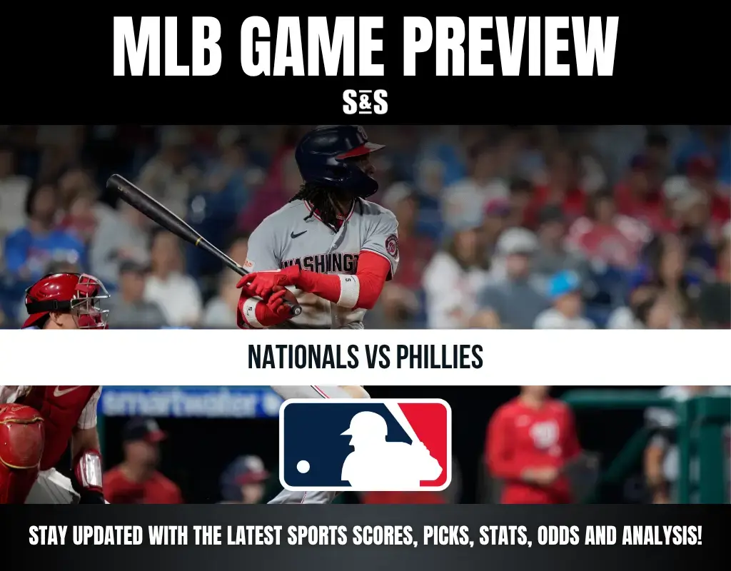 MLB Game Preview: Nationals vs Phillies. Stay updated with the latest sports scores, picks, stats, odds, and analysis!