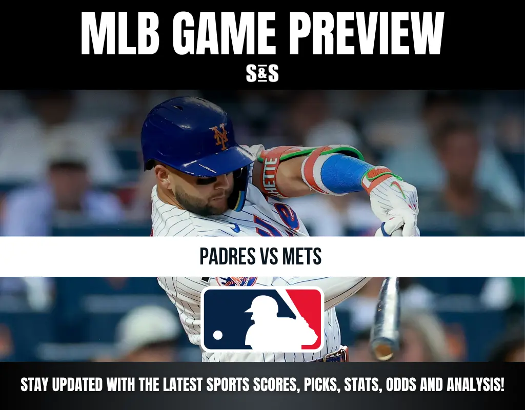 MLB Game Preview: Padres vs Mets. Stay updated with the latest sports scores, picks, stats, odds, and analysis!
