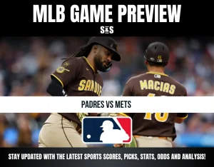 Two San Diego Padres players in brown uniforms during a game preview for Padres vs Mets MLB matchup.