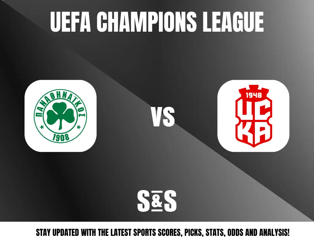 UEFA Champions League match between Panathinaikos and CSKA.
