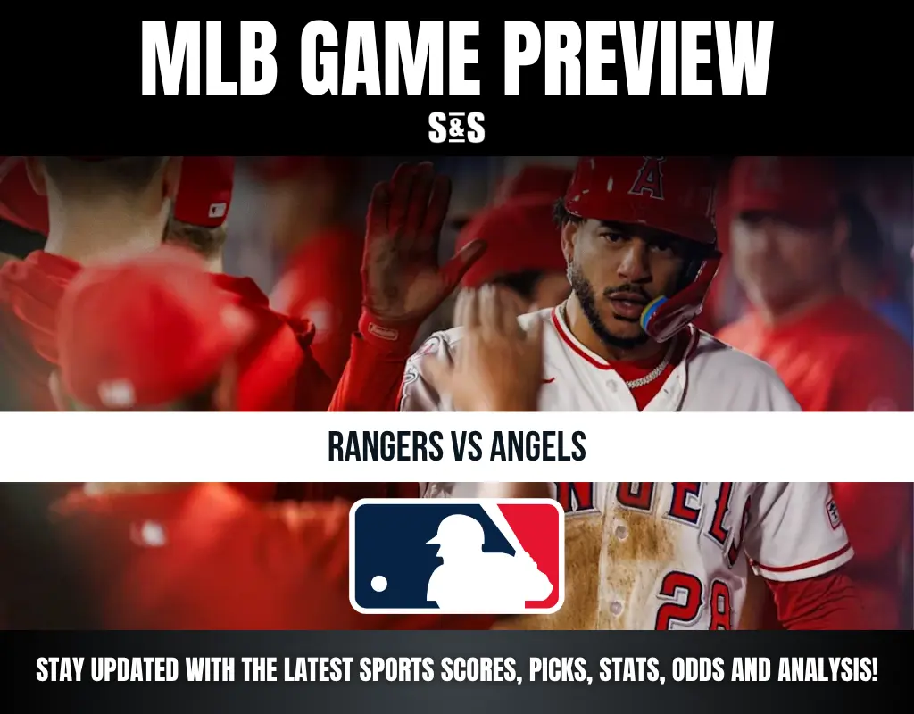 MLB Game Preview: Rangers vs Angels. Stay updated with the latest sports scores, picks, stats, odds, and analysis!
