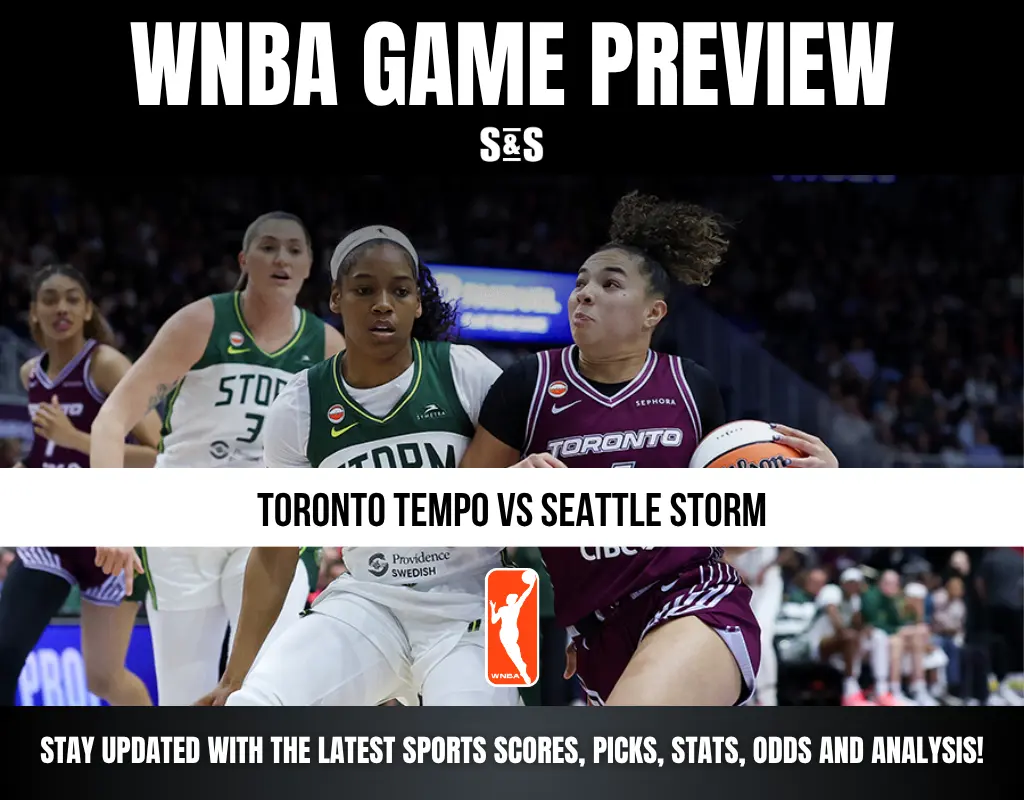 WNBA GAME PREVIEW: TORONTO TEMPO vs SEATTLE STORM. Stay updated with the latest sports scores, picks, stats, odds, and analysis!