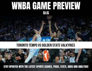 WNBA Game Preview: Toronto Tempo vs Golden State Valkyries. Stay updated with the latest sports scores, picks, stats, odds, and analysis.