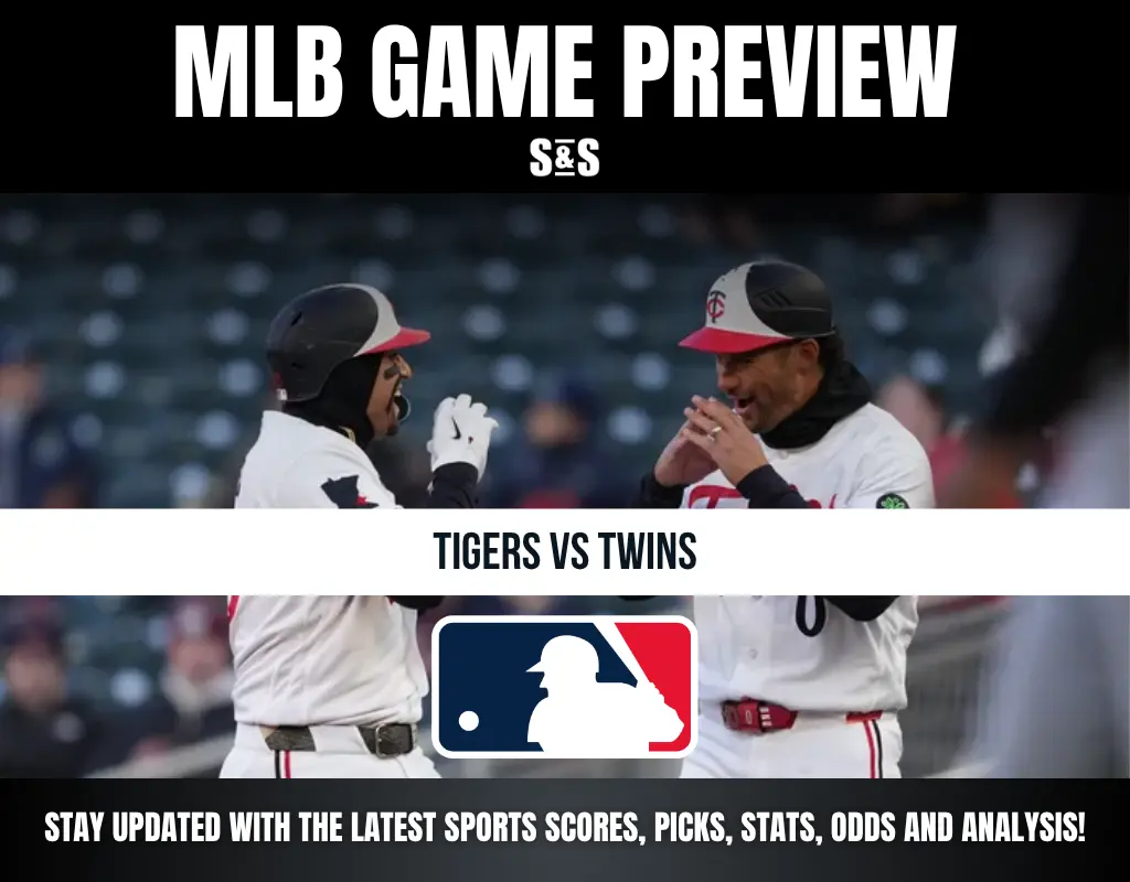 MLB GAME PREVIEW: TIGERS VS TWINS. Stay updated with the latest sports scores, picks, stats, odds, and analysis!