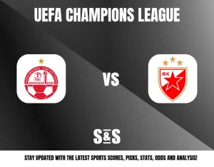 UEFA CHAMPIONS LEAGUE - Logo of the first team vs Logo of the second team. Stay updated with the latest sports scores, picks, stats, odds, and analysis!