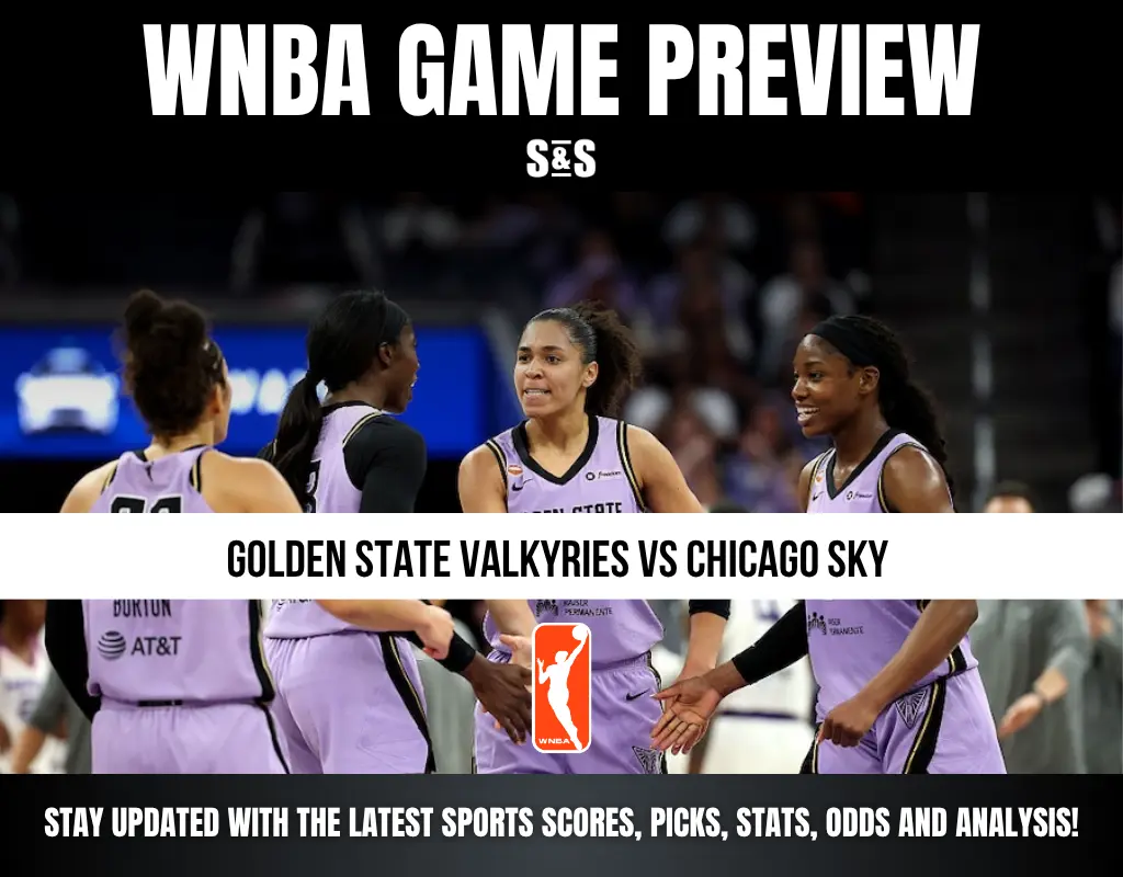 WNBA Game Preview featuring Golden State Valkyries vs Chicago Sky, with a focus on sports scores, picks, stats, odds, and analysis.