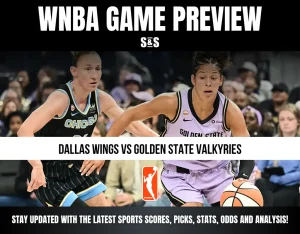 WNBA Game Preview: Dallas Wings vs Golden State Valkyries. Stay updated with the latest sports scores, picks, stats, odds, and analysis.