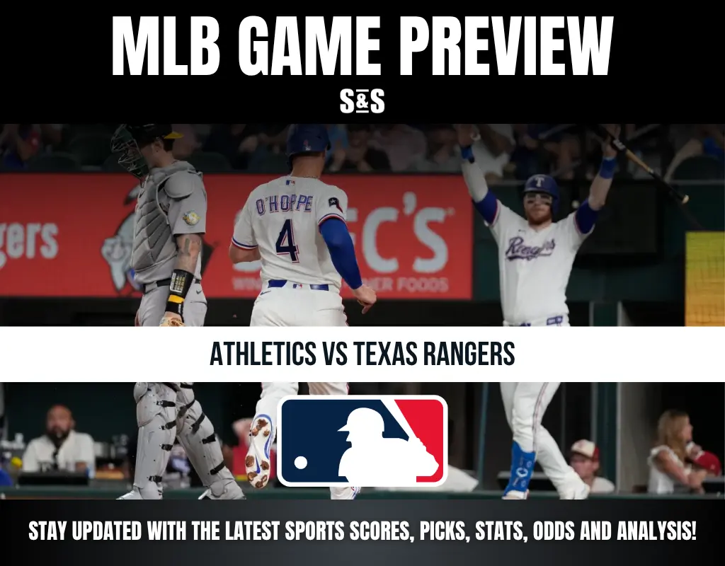 MLB Game Preview: Athletics vs Texas Rangers, stay updated with the latest sports scores, picks, stats, odds and analysis.