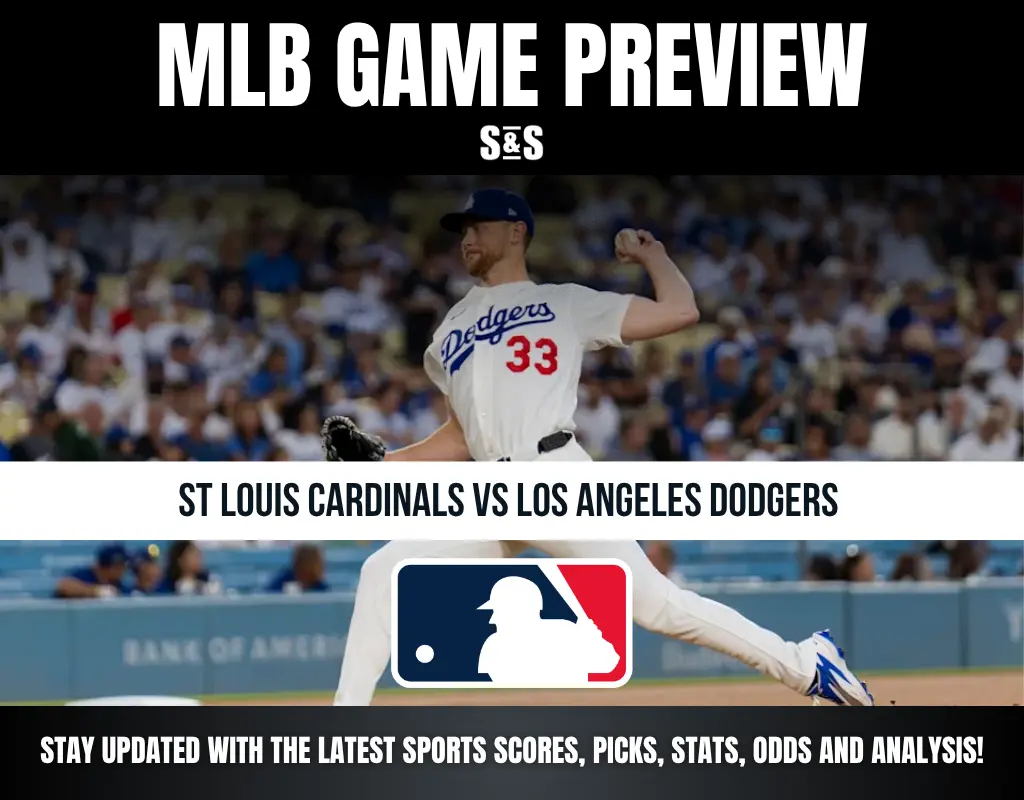 MLB Game Preview: St Louis Cardinals vs Los Angeles Dodgers. Stay updated with the latest sports scores, picks, stats, odds, and analysis.