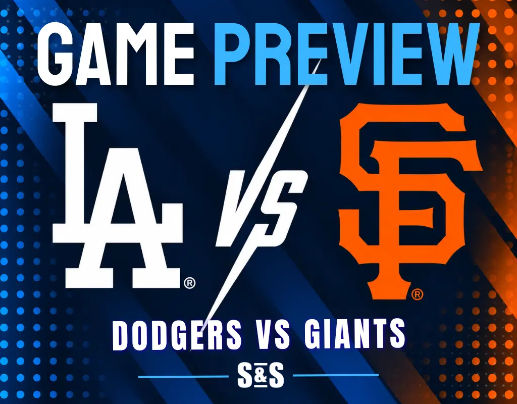 Game preview for Dodgers vs Giants.