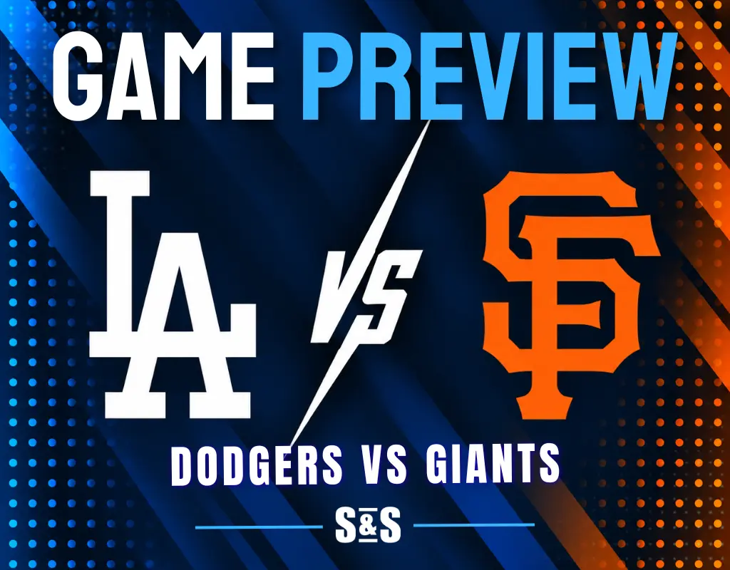 Game preview for Dodgers vs Giants.