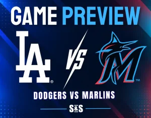 Game preview for Dodgers vs Marlins.