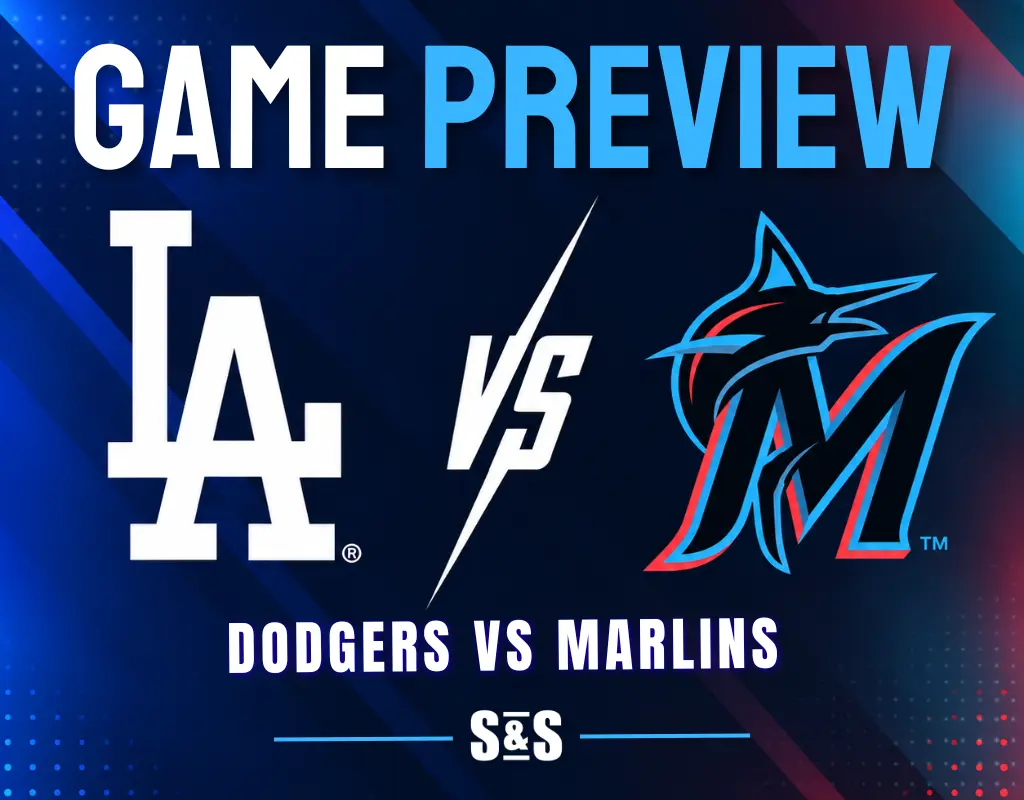 Game preview for Dodgers vs Marlins.