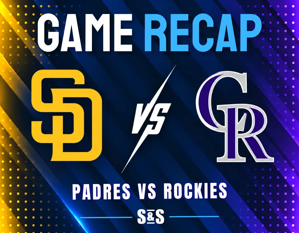 Game recap: Padres vs. Rockies.